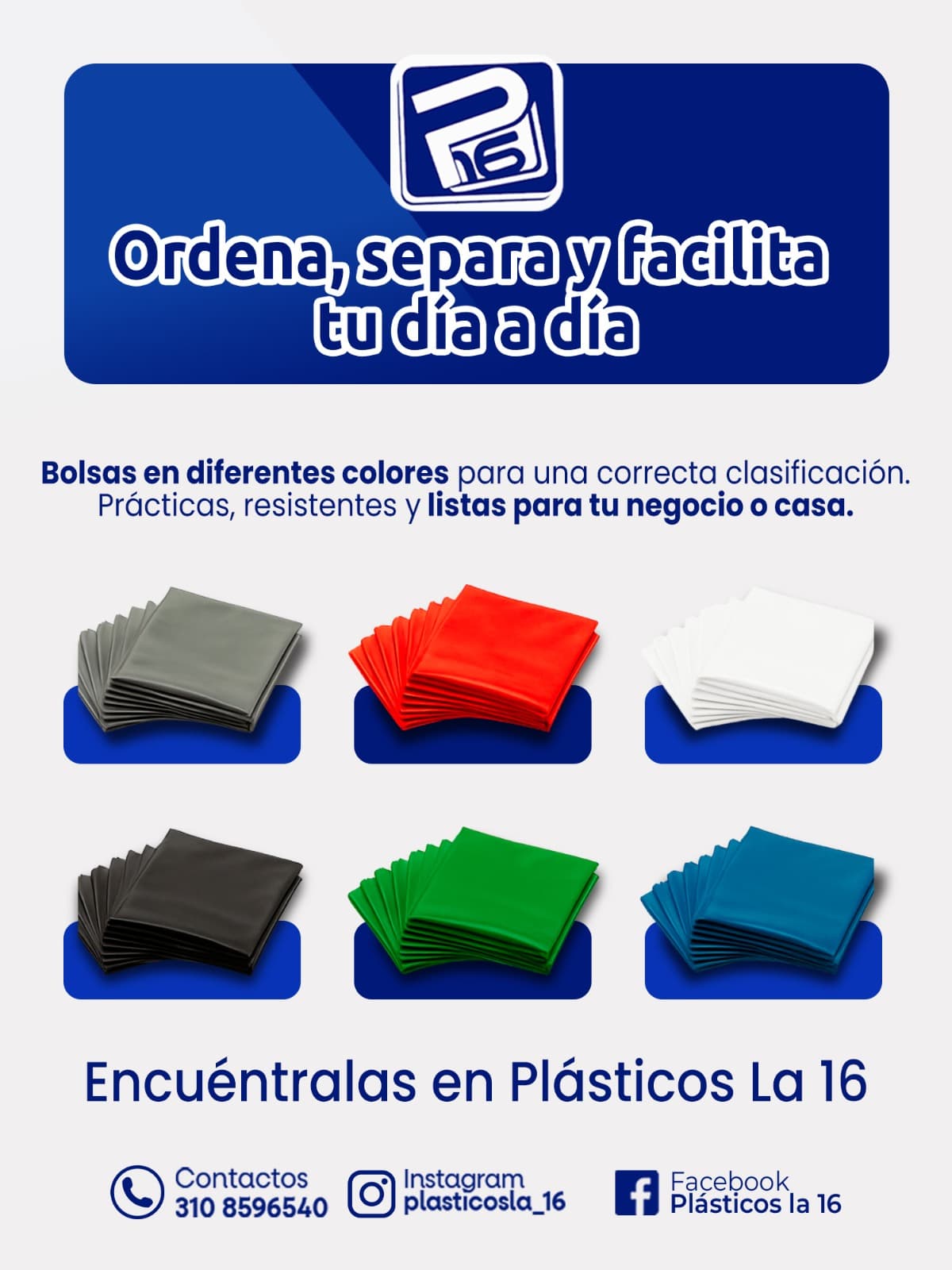 Bolsa para basura de colores